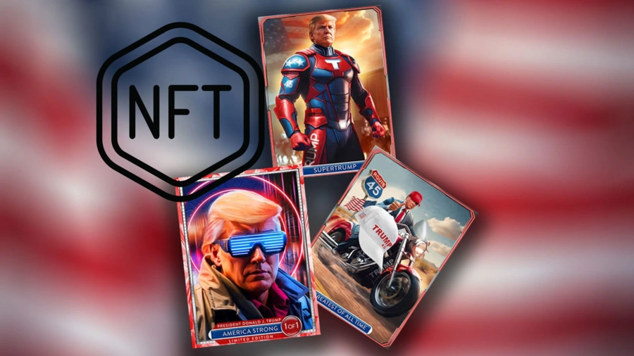 Trumps nye NFT-samling tjente 2 millioner dollar.