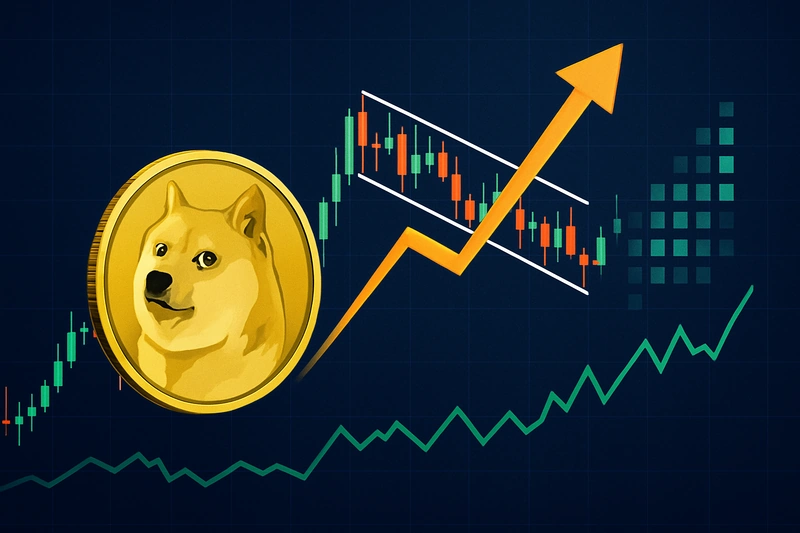 Dogecoin-prisen sikter mot 0,22 dollar mens 55 millioner dollar i DOGE-shorts står overfor likvidasjon