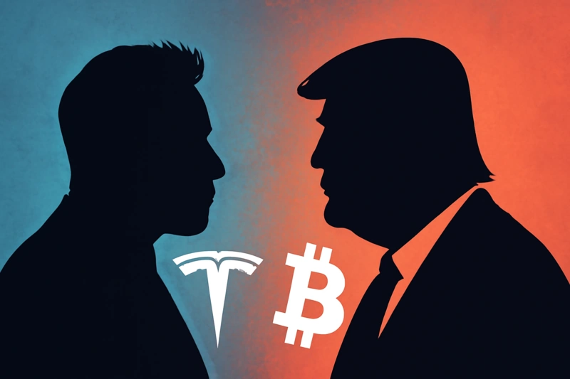 Trump og Musks offentlige feide ryster både tradisjonelle markeder og kryptomarkeder